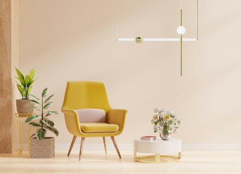 MOOSEE lampa wisząca LIBRA 90 IN biała / złota