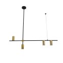 Light Prestige Lampa wisząca Arizona czarno - złota 4xGU10