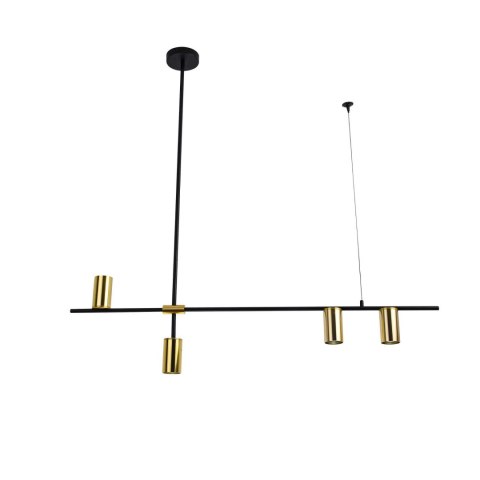 Light Prestige Lampa wisząca Arizona czarno - złota 4xGU10