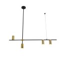 Light Prestige Lampa wisząca Arizona czarno - złota 4xGU10
