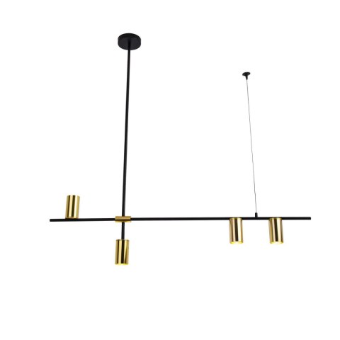 Light Prestige Lampa wisząca Arizona czarno - złota 4xGU10