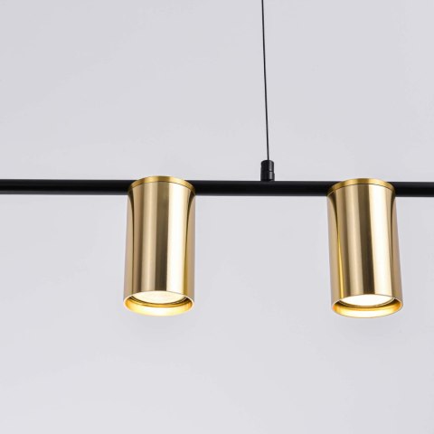 Light Prestige Lampa wisząca Arizona czarno - złota 4xGU10