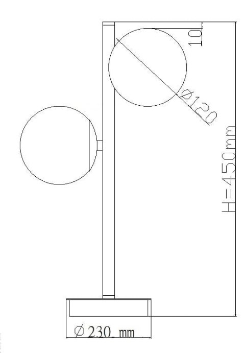 Light Prestige Lampa stołowa Dorado złota 2xG9