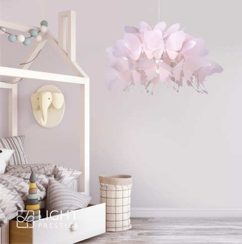 Light Prestige Lampa wisząca Farfalla ciemny róż 1xE27