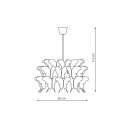 Light Prestige Lampa wisząca Farfalla ciemny róż 1xE27