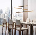 Light Prestige Lampa wisząca Lugano drewno LED 3000K