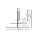 Light Prestige Lampa wisząca Lugano drewno LED 3000K