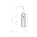 Light Prestige Kinkiet Piega 1 amber 1xE14