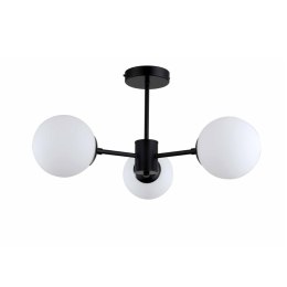 Light Prestige Lampa wisząca Roma 3 czarna 3xE14