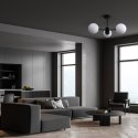 Light Prestige Lampa wisząca Roma 3 czarna 3xE14
