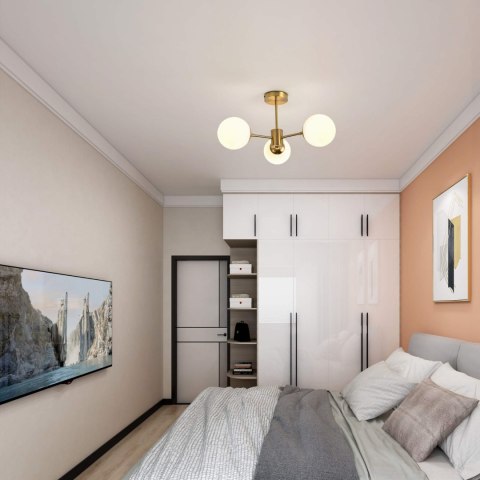 Light Prestige Lampa wisząca Roma 3 złota 3xE14