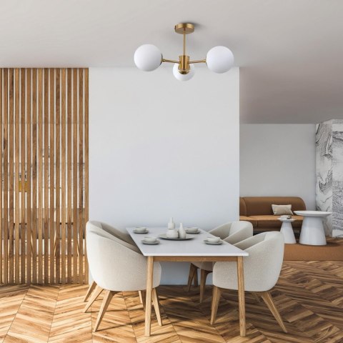 Light Prestige Lampa wisząca Roma 3 złota 3xE14