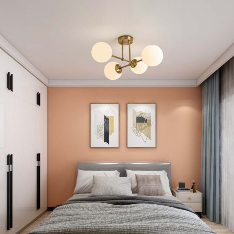 Light Prestige Lampa wisząca Roma 4 złota 4xE14