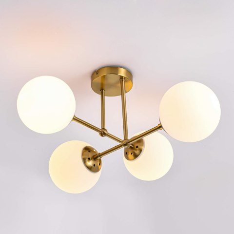 Light Prestige Lampa wisząca Roma 4 złota 4xE14