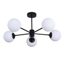 Light Prestige Lampa wisząca Roma 5 czarna 5xE14