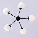 Light Prestige Lampa wisząca Roma 5 czarna 5xE14