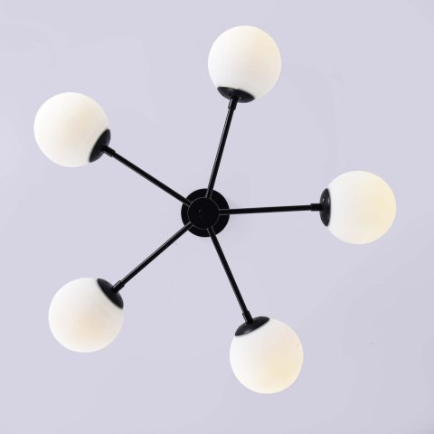 Light Prestige Lampa wisząca Roma 5 czarna 5xE14