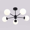 Light Prestige Lampa wisząca Roma 5 czarna 5xE14