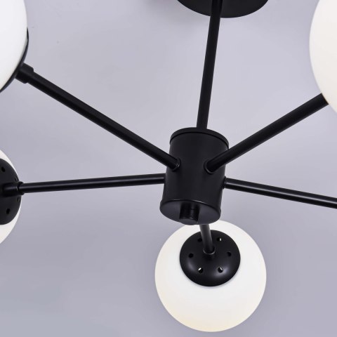 Light Prestige Lampa wisząca Roma 5 czarna 5xE14