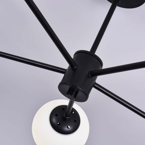 Light Prestige Lampa wisząca Roma 5 czarna 5xE14