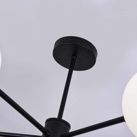 Light Prestige Lampa wisząca Roma 5 czarna 5xE14