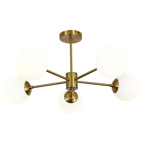 Light Prestige Lampa wisząca Roma 5 złota 5xE14