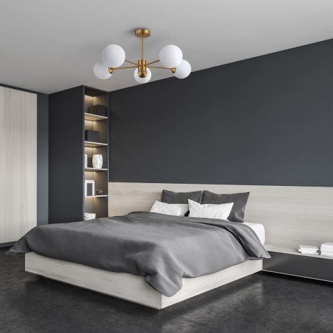 Light Prestige Lampa wisząca Roma 5 złota 5xE14