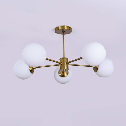 Light Prestige Lampa wisząca Roma 5 złota 5xE14