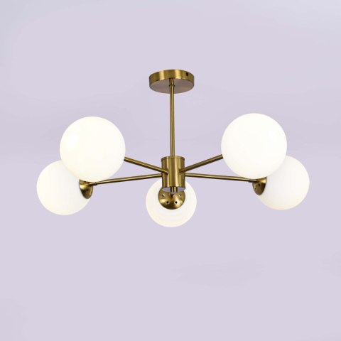 Light Prestige Lampa wisząca Roma 5 złota 5xE14
