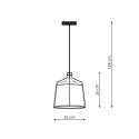 Light Prestige Lampa wisząca Dritto biała 1xE27