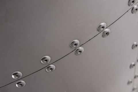 Fotel Jajo aluminium czarne PU ( Rozmiar: uniwersalny )