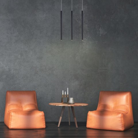 Light Prestige Lampa wisząca Lungo 3 linia czarna 3xG9