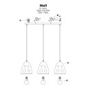 Light Prestige Lampa wisząca Melt 3xE27