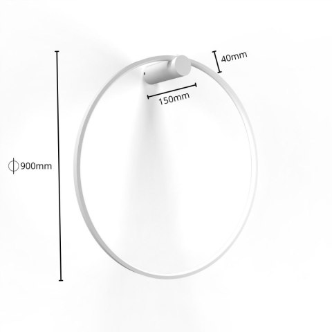 Light Prestige Kinkiet Mirror L biały IP44 LED 3000K