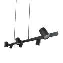 Light Prestige Lampa wisząca Snow 6 czarna 6xGU10