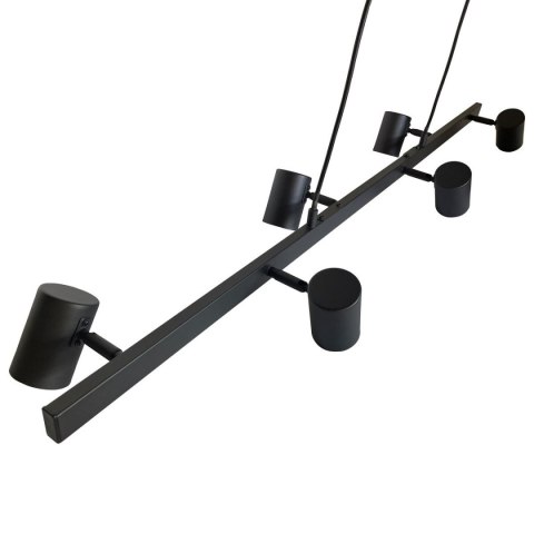 Light Prestige Lampa wisząca Snow 6 czarna 6xGU10