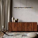 Light Prestige Lampa wisząca Snow 6 złoto - czarna 6xGU10
