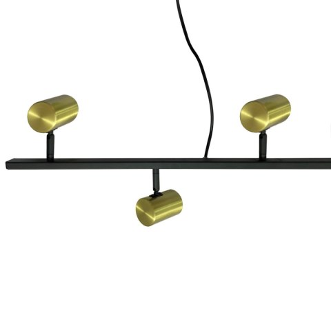 Light Prestige Lampa wisząca Snow 6 złoto - czarna 6xGU10