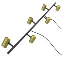 Light Prestige Lampa wisząca Snow 6 złoto - czarna 6xGU10