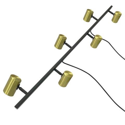 Light Prestige Lampa wisząca Snow 6 złoto - czarna 6xGU10