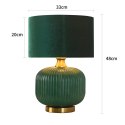 Light Prestige Lampa stołowa Tamiza 48 cm zielona 1xE27