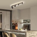 Light Prestige Zestaw reflektorów plafon Parma czarny 4xGU10 plus LED
