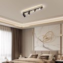 Light Prestige Zestaw reflektorów plafon Parma czarny 4xGU10 plus LED
