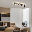 Light Prestige Zestaw reflektorów plafon Parma czarny 4xGU10 plus LED