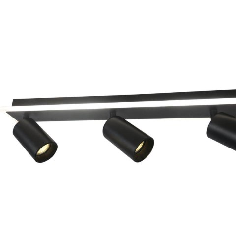 Light Prestige Zestaw reflektorów plafon Parma czarny 4xGU10 plus LED