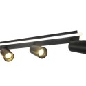 Light Prestige Zestaw reflektorów plafon Parma czarny 4xGU10 plus LED