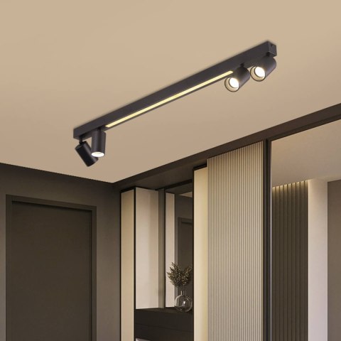 Light Prestige Perugia 4 plafon czarny