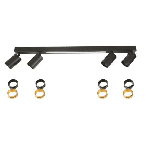 Light Prestige Perugia 4 plafon czarny