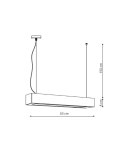 Light Prestige Lampa wisząca Ibros czarna 18W IP20 LED CCT