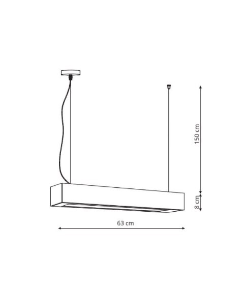 Light Prestige Lampa wisząca Ibros czarna 18W IP20 LED CCT
